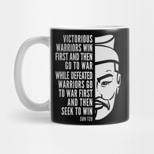 Sun Tzu Inspirational Quote: Victorious and Defeated Warriors Mug